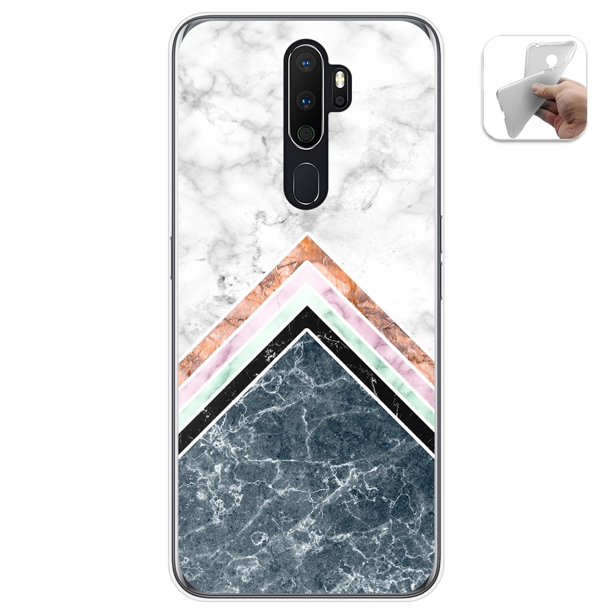 Funda Gel Tpu para Oppo A5 2020 diseño Mármol 05 Dibujos