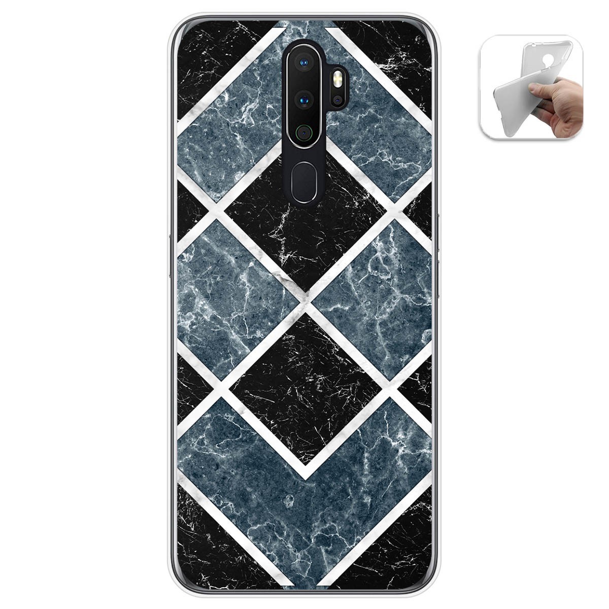 Funda Gel Tpu para Oppo A5 2020 diseño Mármol 06 Dibujos