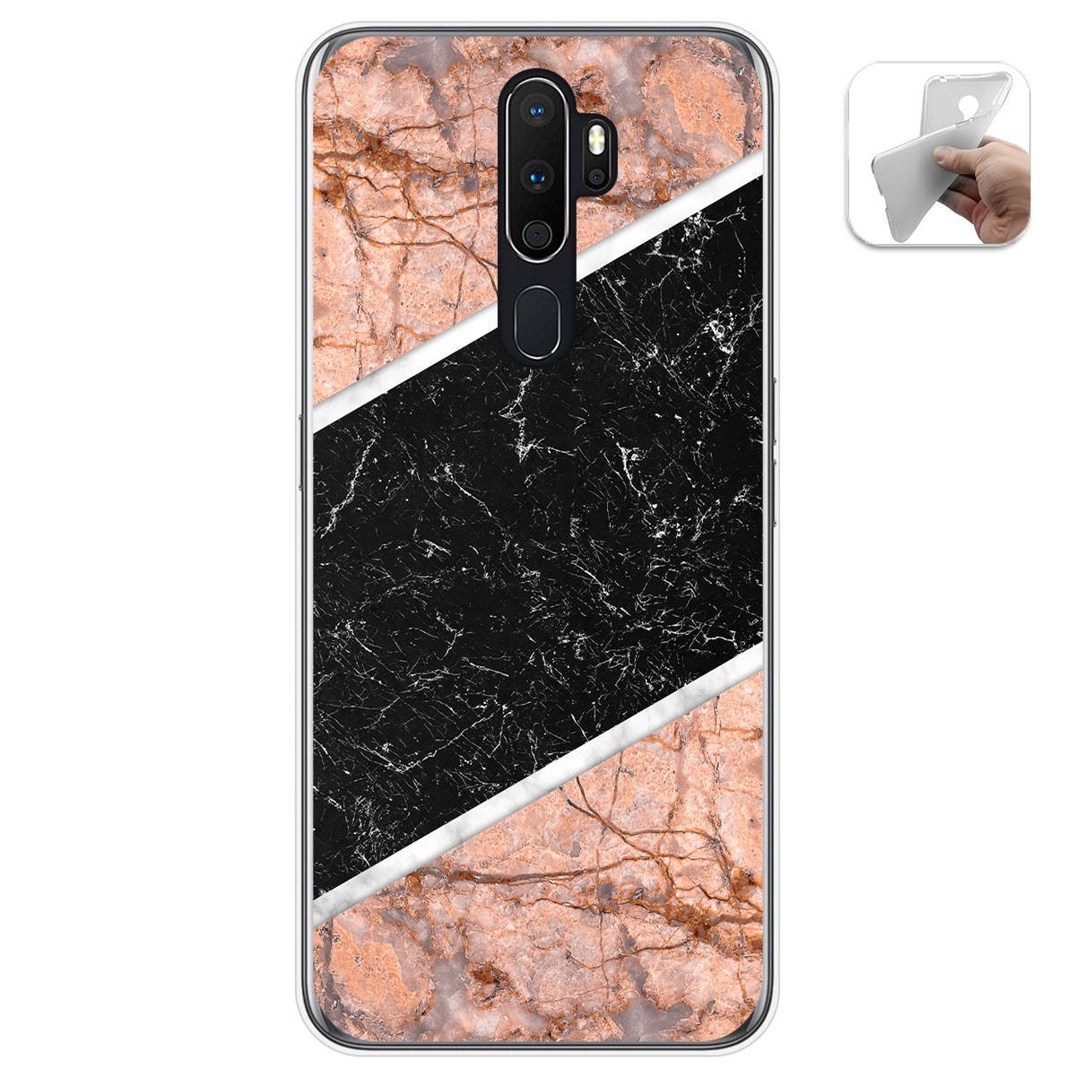Funda Gel Tpu para Oppo A5 2020 diseño Mármol 07 Dibujos