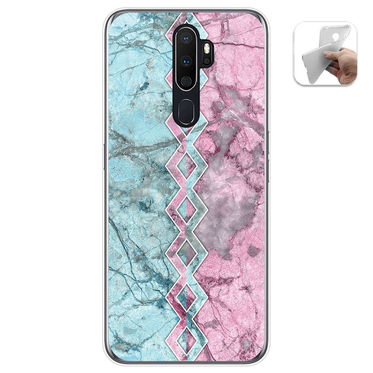 Funda Gel Tpu para Oppo A5 2020 diseño Mármol 08 Dibujos