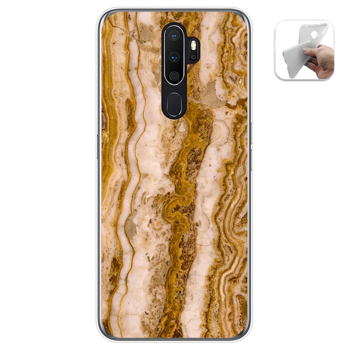 Funda Gel Tpu para Oppo A5 2020 diseño Mármol 10 Dibujos