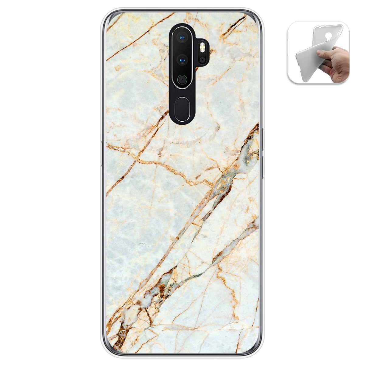 Funda Gel Tpu para Oppo A5 2020 diseño Mármol 13 Dibujos