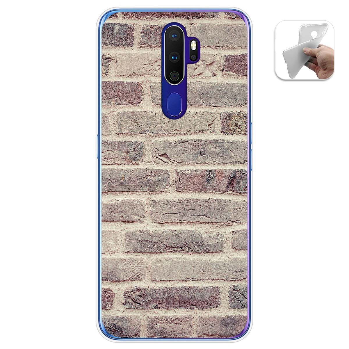 Funda Gel Tpu para Oppo A9 2020 diseño Ladrillo 01 Dibujos