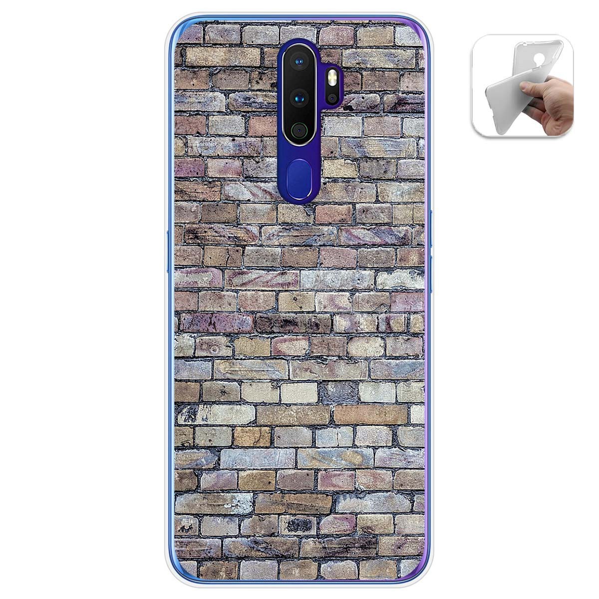 Funda Gel Tpu para Oppo A9 2020 diseño Ladrillo 02 Dibujos