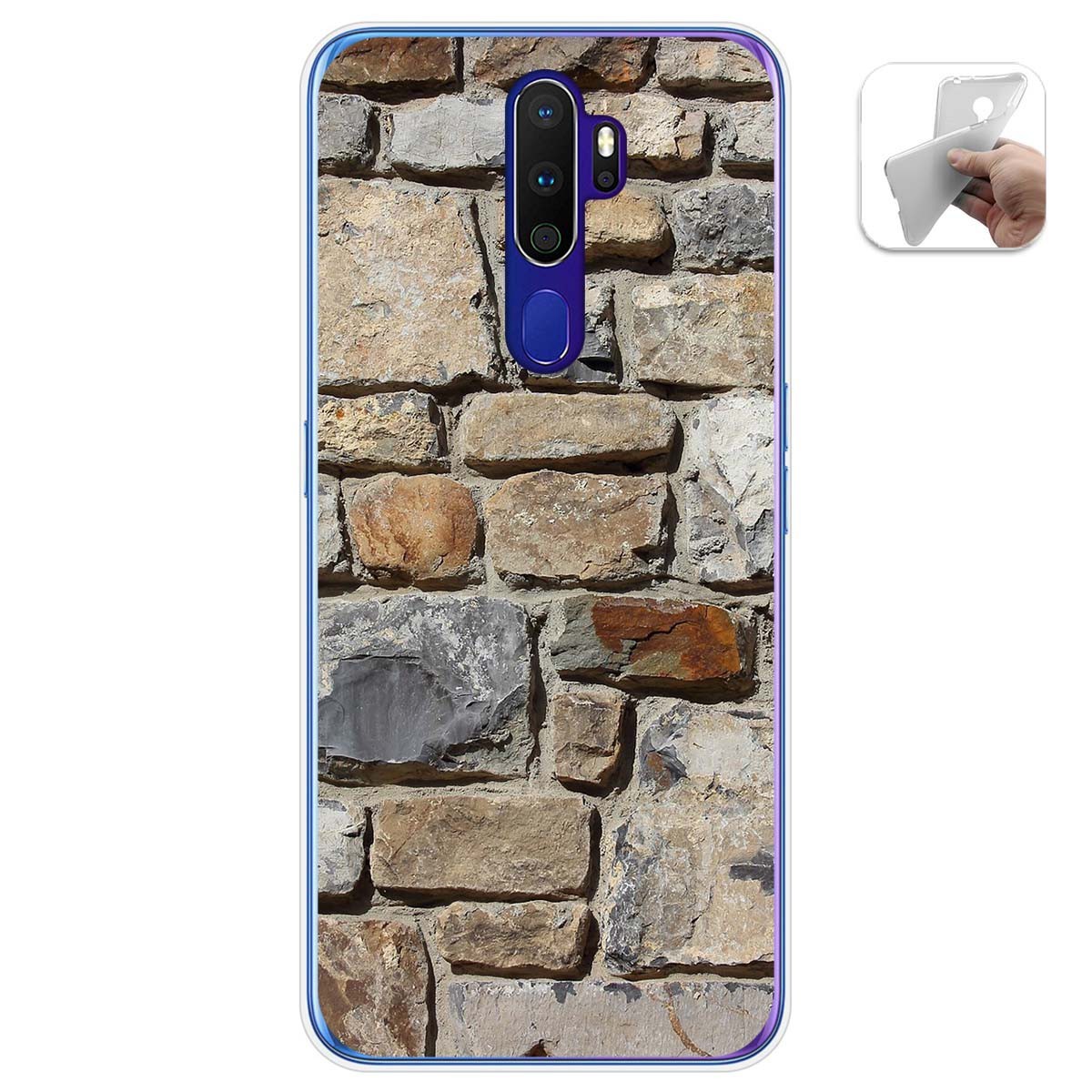 Funda Gel Tpu para Oppo A9 2020 diseño Ladrillo 03 Dibujos