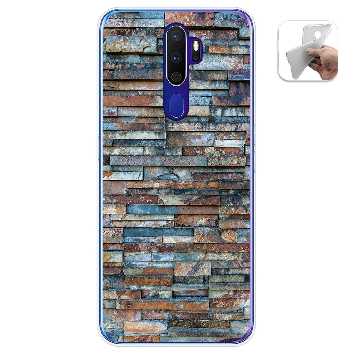 Funda Gel Tpu para Oppo A9 2020 diseño Ladrillo 05 Dibujos