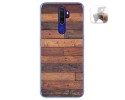 Funda Gel Tpu para Oppo A9 2020 diseño Madera 03 Dibujos