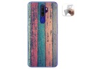 Funda Gel Tpu para Oppo A9 2020 diseño Madera 10 Dibujos