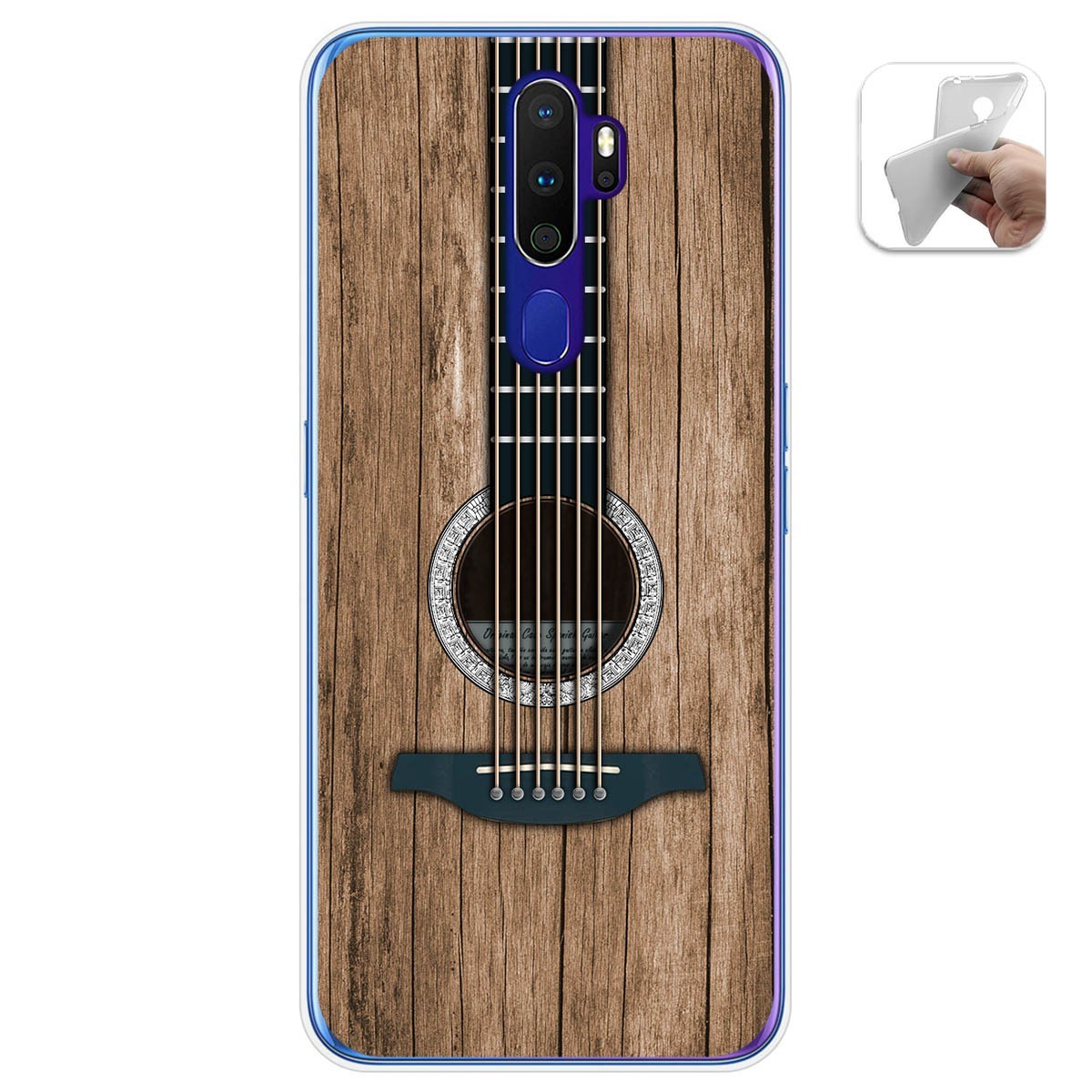 Funda Gel Tpu para Oppo A9 2020 diseño Madera 11 Dibujos