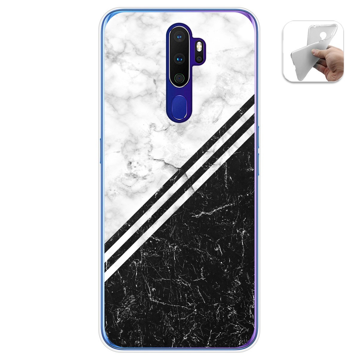 Funda Gel Tpu para Oppo A9 2020 diseño Mármol 01 Dibujos