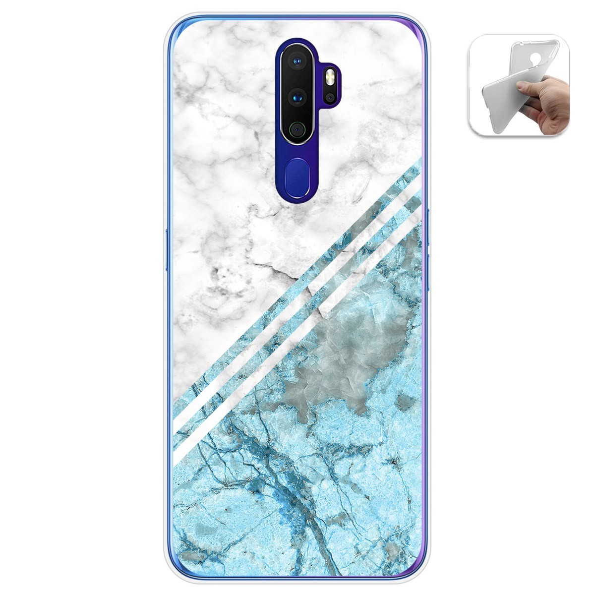 Funda Gel Tpu para Oppo A9 2020 diseño Mármol 02 Dibujos