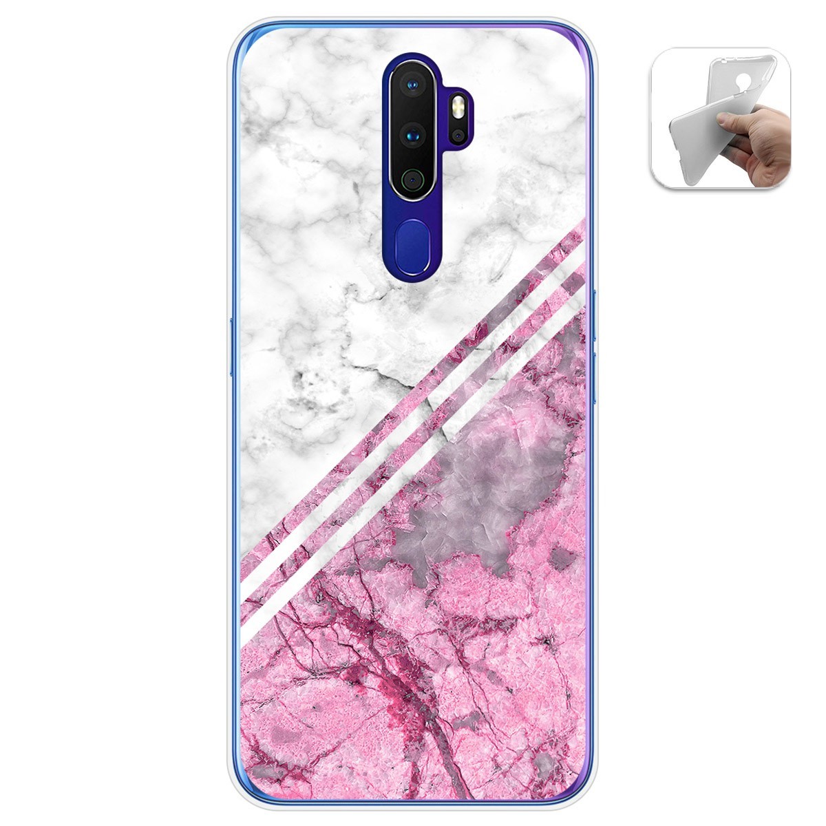 Funda Gel Tpu para Oppo A9 2020 diseño Mármol 03 Dibujos