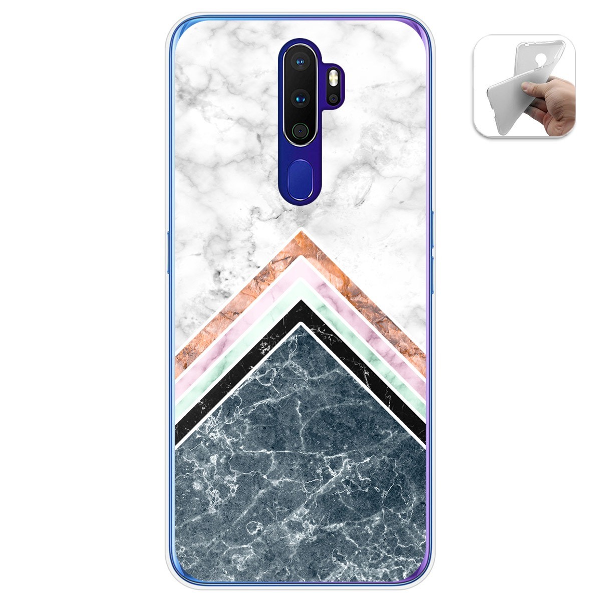 Funda Gel Tpu para Oppo A9 2020 diseño Mármol 05 Dibujos
