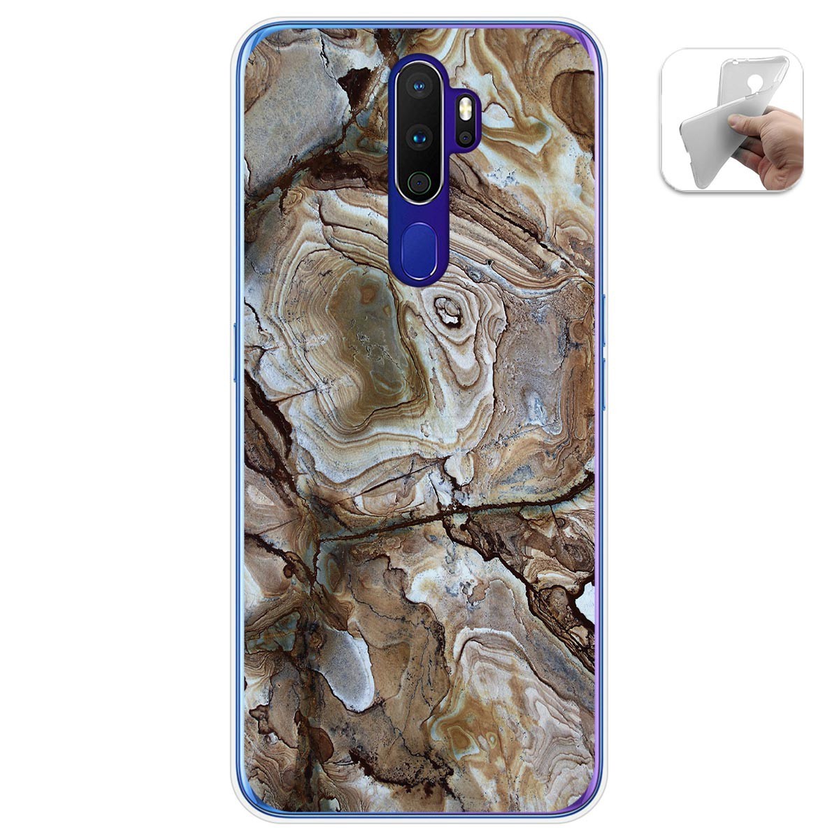 Funda Gel Tpu para Oppo A9 2020 diseño Mármol 14 Dibujos