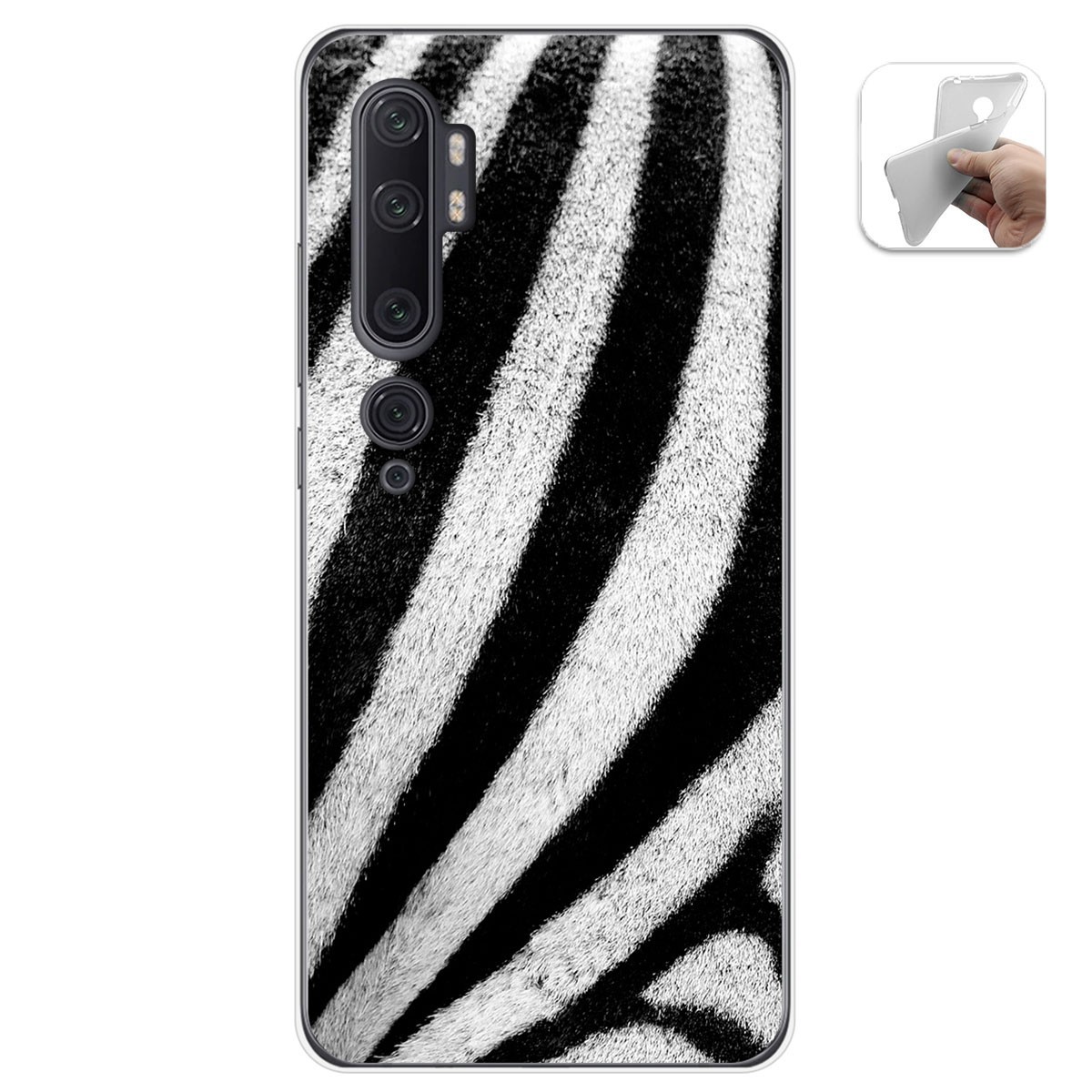 Funda Gel Tpu para Xiaomi Mi Note 10 diseño Animal 02 Dibujos