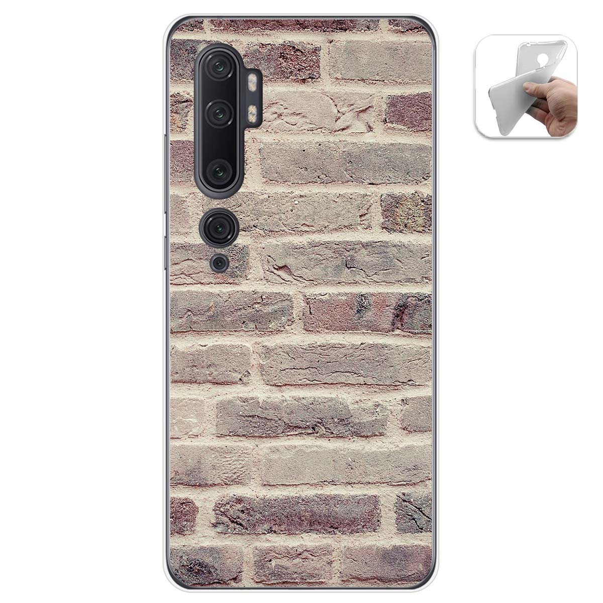 Funda Gel Tpu para Xiaomi Mi Note 10 diseño Ladrillo 01 Dibujos