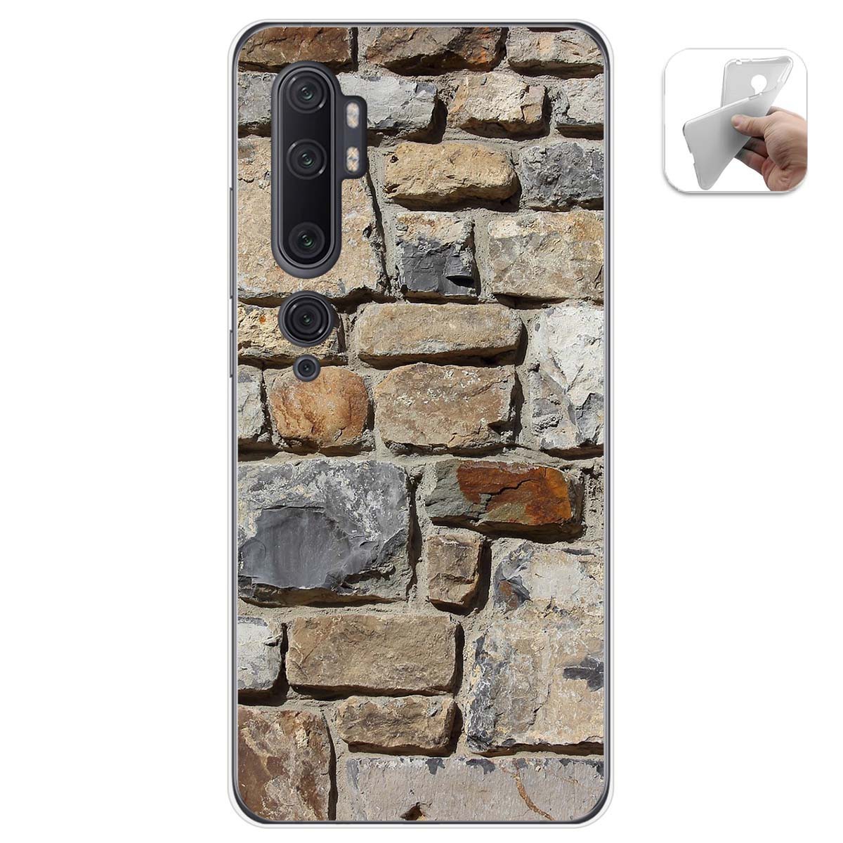 Funda Gel Tpu para Xiaomi Mi Note 10 diseño Ladrillo 03 Dibujos