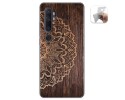Funda Gel Tpu para Xiaomi Mi Note 10 diseño Madera 06 Dibujos