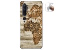 Funda Gel Tpu para Xiaomi Mi Note 10 diseño Madera 07 Dibujos