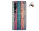 Funda Gel Tpu para Xiaomi Mi Note 10 diseño Madera 10 Dibujos