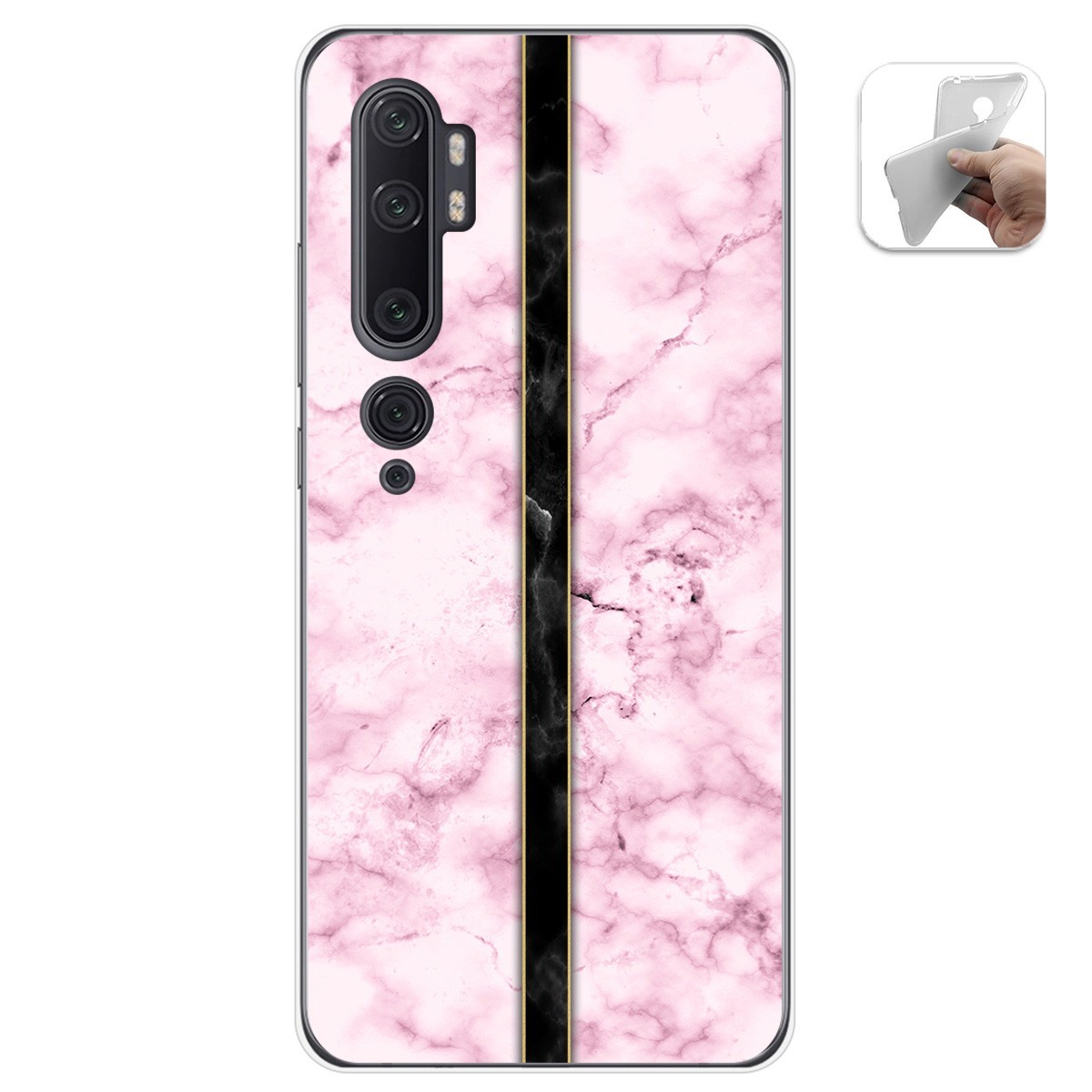 Funda Gel Tpu para Xiaomi Mi Note 10 diseño Mármol 04 Dibujos