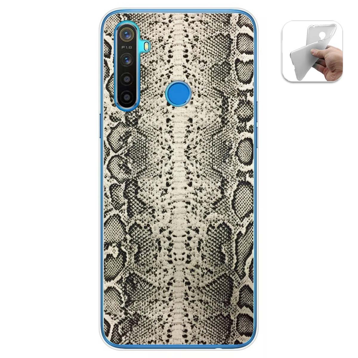 Funda Gel Tpu para Realme 5 / 5s / 5i / 6i diseño Animal 01 Dibujos