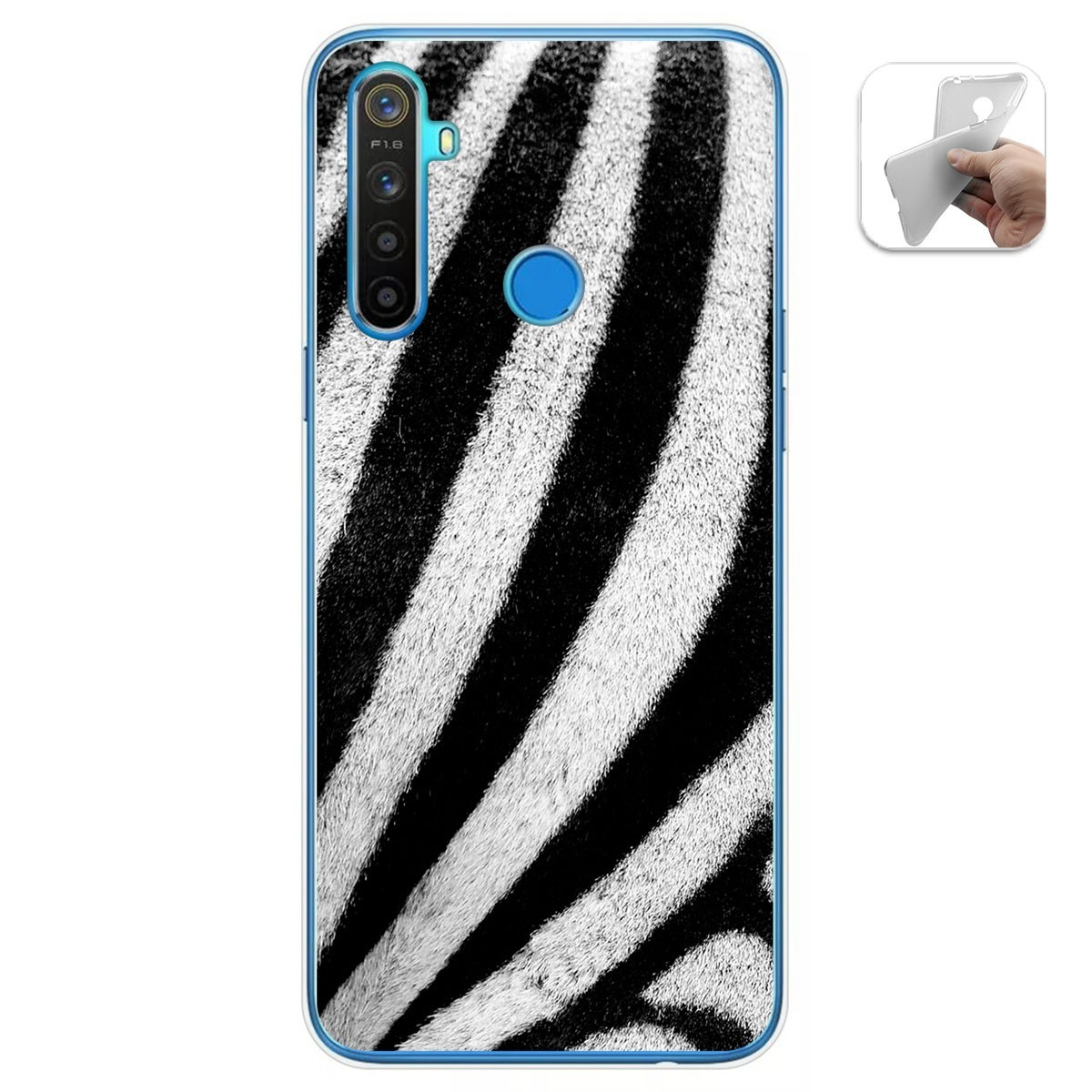 Funda Gel Tpu para Realme 5 / 5s / 5i / 6i diseño Animal 02 Dibujos