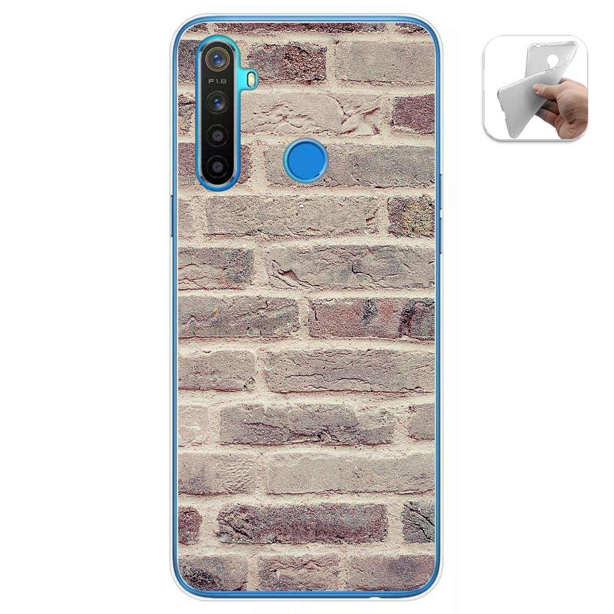 Funda Gel Tpu para Realme 5 / 5s / 5i / 6i diseño Ladrillo 01 Dibujos
