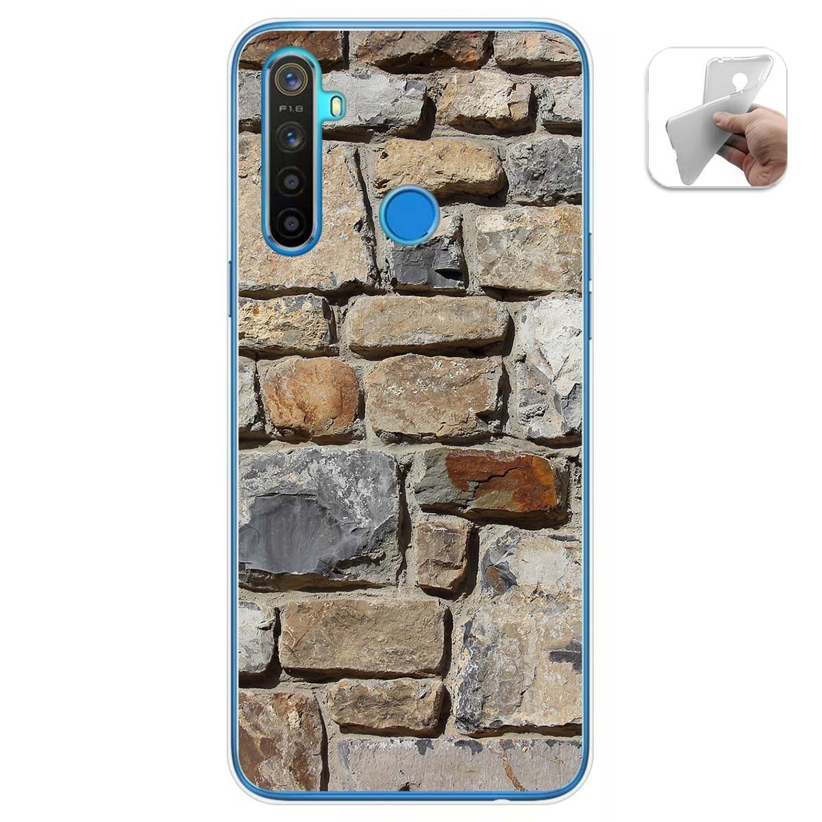 Funda Gel Tpu para Realme 5 / 5s / 5i / 6i diseño Ladrillo 03 Dibujos