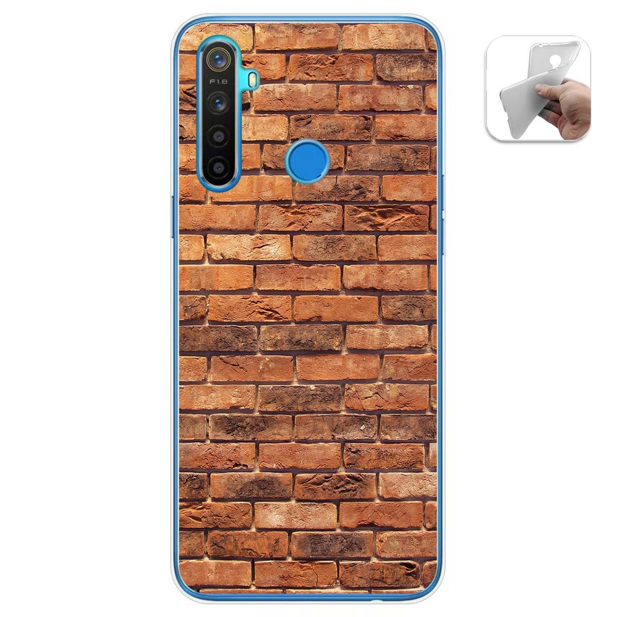 Funda Gel Tpu para Realme 5 / 5s / 5i / 6i diseño Ladrillo 04 Dibujos