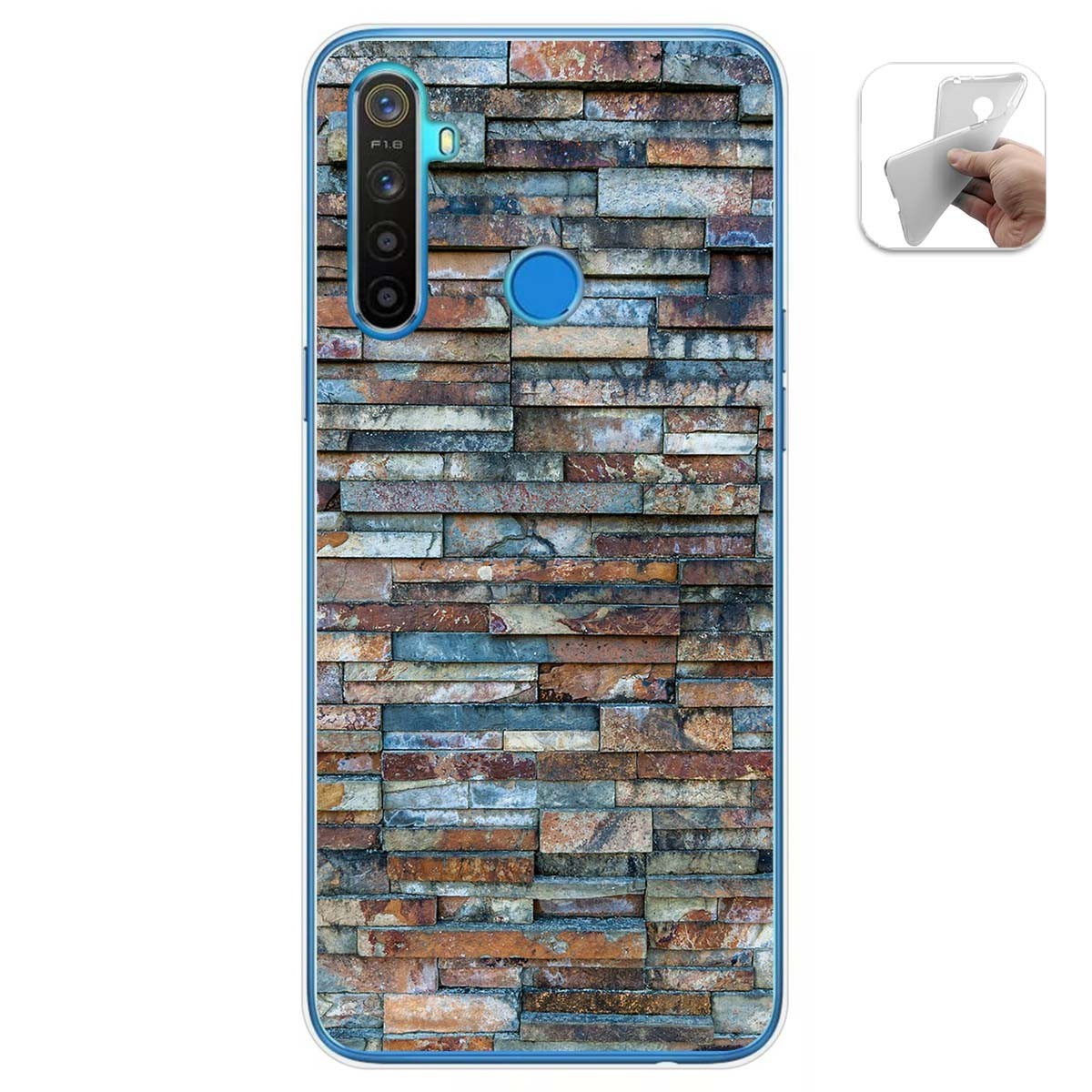 Funda Gel Tpu para Realme 5 / 5s / 5i / 6i diseño Ladrillo 05 Dibujos
