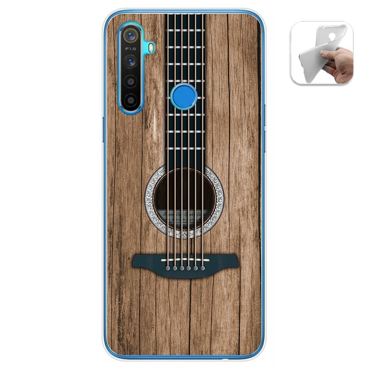 Funda Gel Tpu para Realme 5 / 5s / 5i / 6i diseño Madera 11 Dibujos