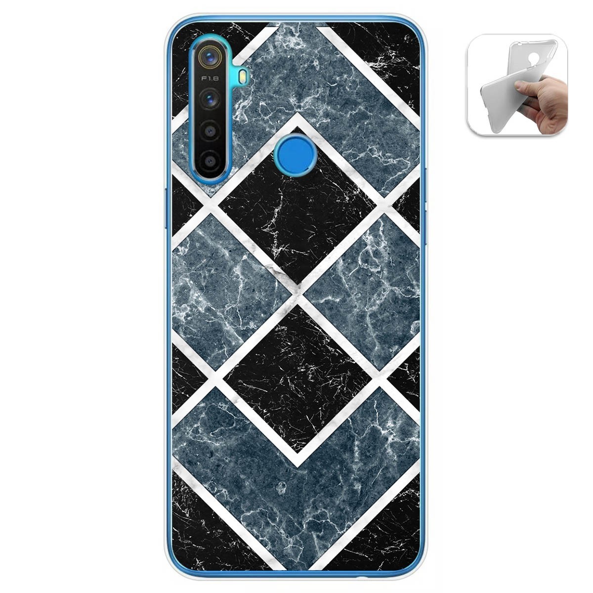 Funda Gel Tpu para Realme 5 / 5s / 5i / 6i diseño Mármol 06 Dibujos