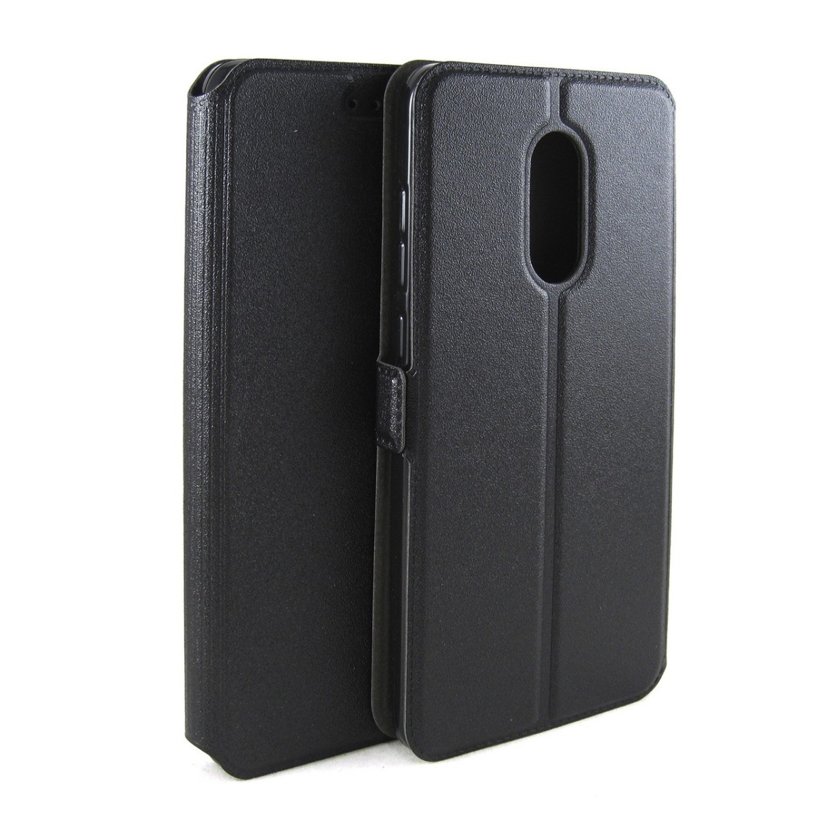 Funda Soporte Piel Negra para Xiaomi Redmi Note 4 / 4X / 4 Pro / Note 4 Version Global Flip Libro