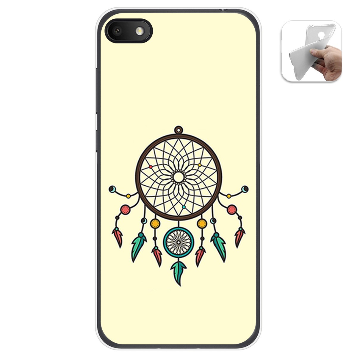 Funda Gel Tpu para Alcatel 1V 2019 diseño Atrapasueños Dibujos