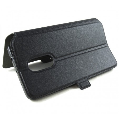 Funda Soporte Piel Negra para Xiaomi Redmi Note 4 / 4X / 4 Pro / Note 4 Version Global Flip Libro