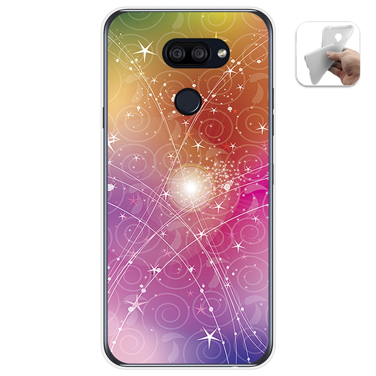 Funda Gel Tpu para Lg K40S diseño Abstracto Dibujos