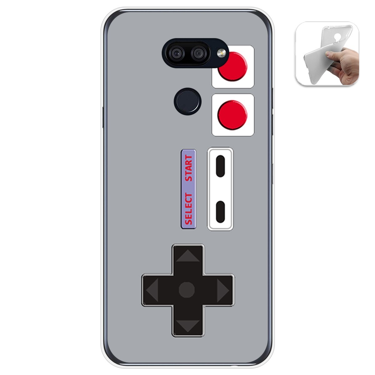 Funda Gel Tpu para Lg K40S diseño Consola Dibujos