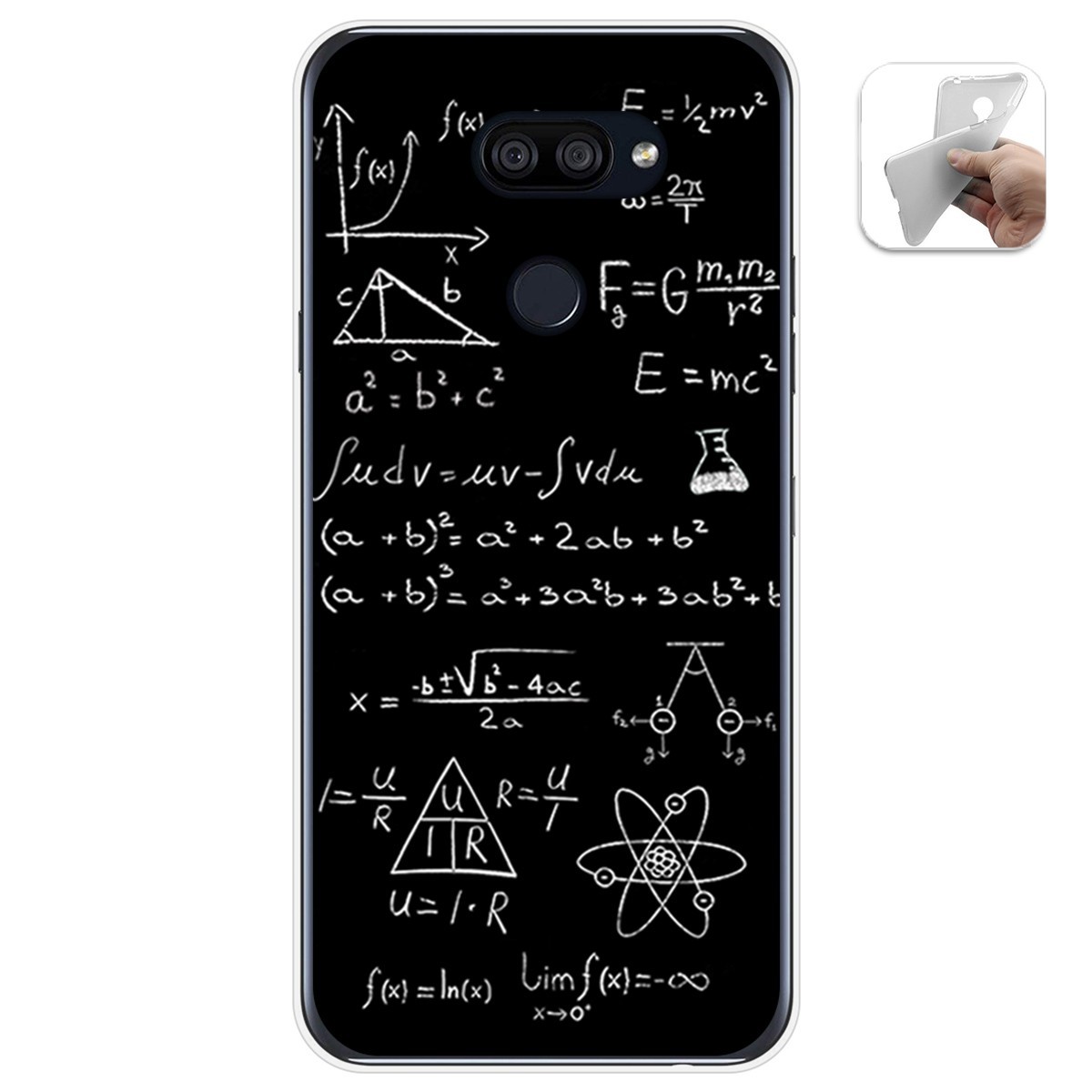 Funda Gel Tpu para Lg K40S diseño Formulas Dibujos