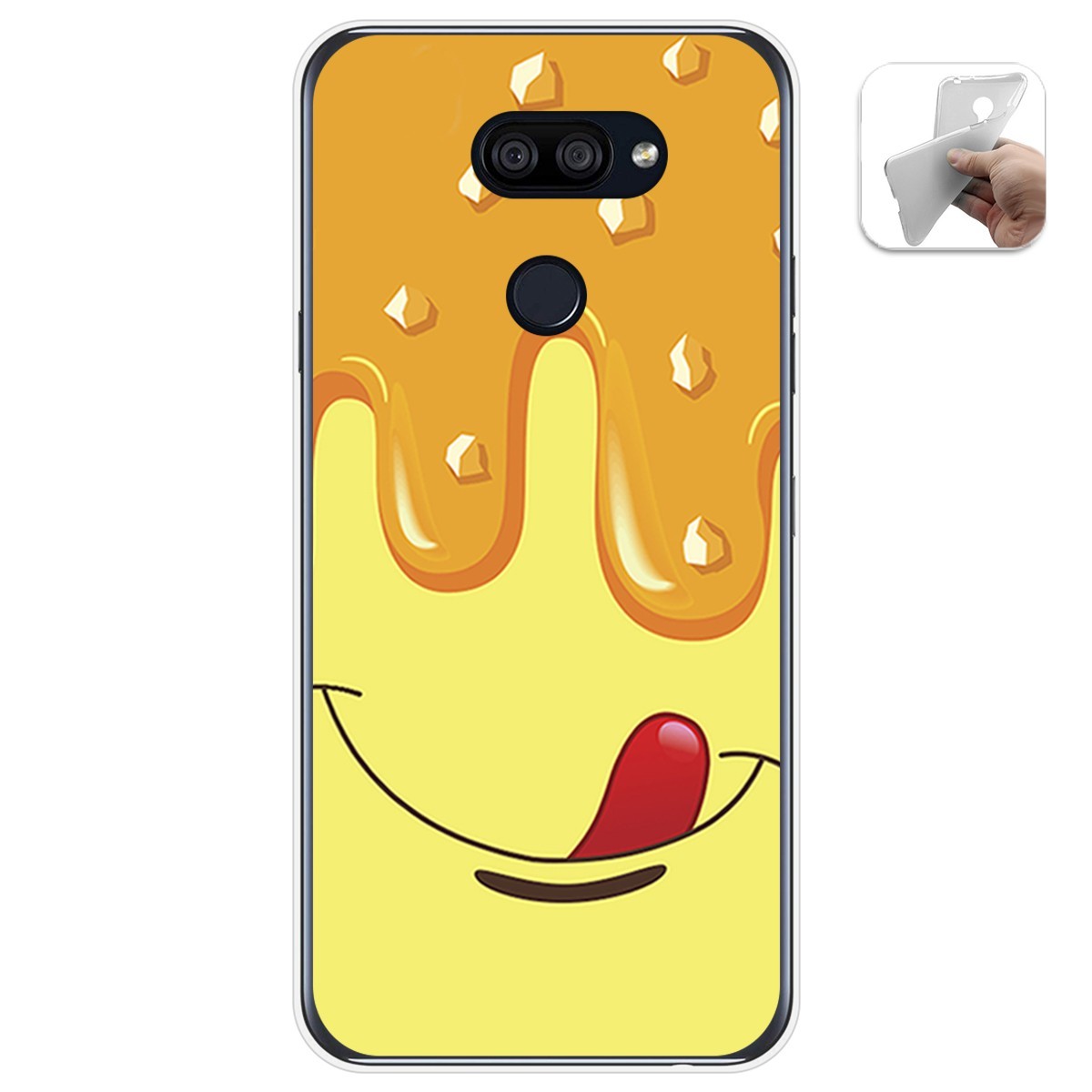 Funda Gel Tpu para Lg K40S diseño Helado Vainilla Dibujos