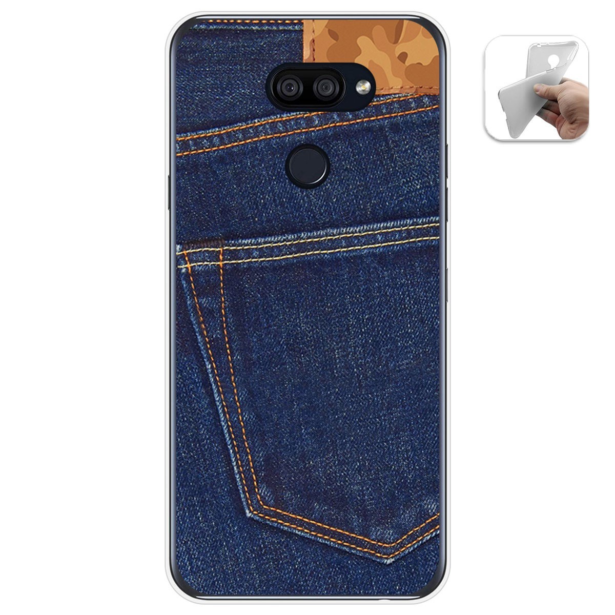 Funda Gel Tpu para Lg K40S diseño Vaquero Dibujos