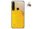 Funda Gel Tpu para Motorola Moto G8 Plus diseño Cerveza Dibujos