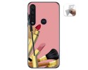 Funda Gel Tpu para Motorola Moto G8 Plus diseño Brochas Dibujos