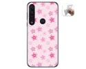 Funda Gel Tpu para Motorola Moto G8 Plus diseño Flores Dibujos