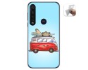 Funda Gel Tpu para Motorola Moto G8 Plus diseño Furgoneta Dibujos