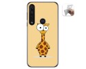 Funda Gel Tpu para Motorola Moto G8 Plus diseño Jirafa Dibujos