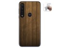 Funda Gel Tpu para Motorola Moto G8 Plus diseño Madera Dibujos