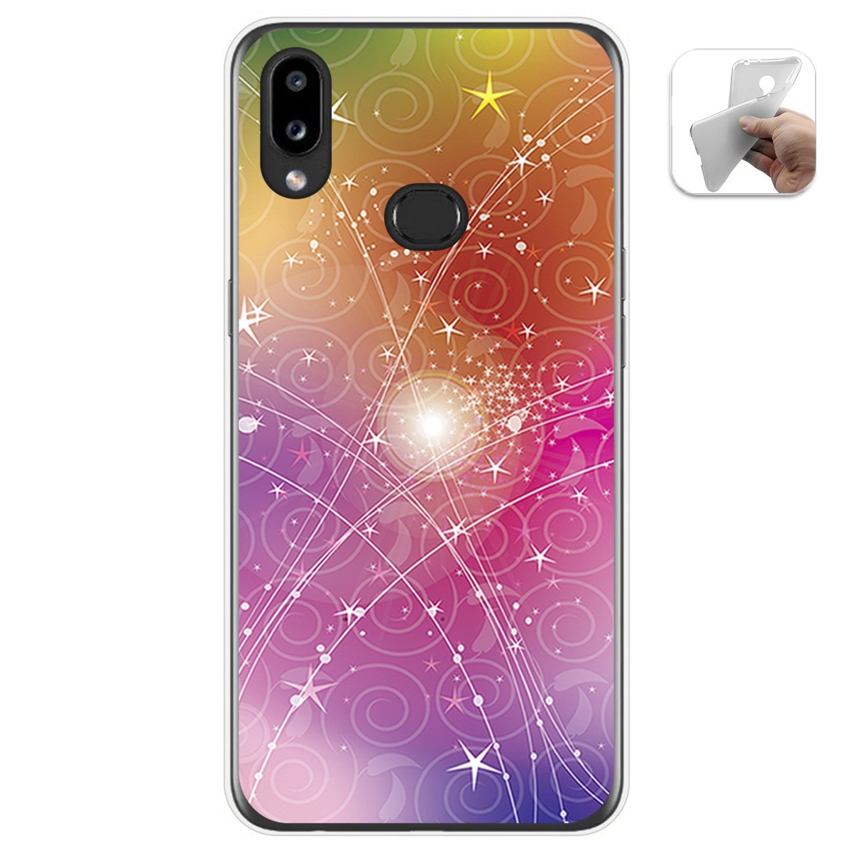 Funda Gel Tpu para Samsung Galaxy A10s diseño Abstracto Dibujos