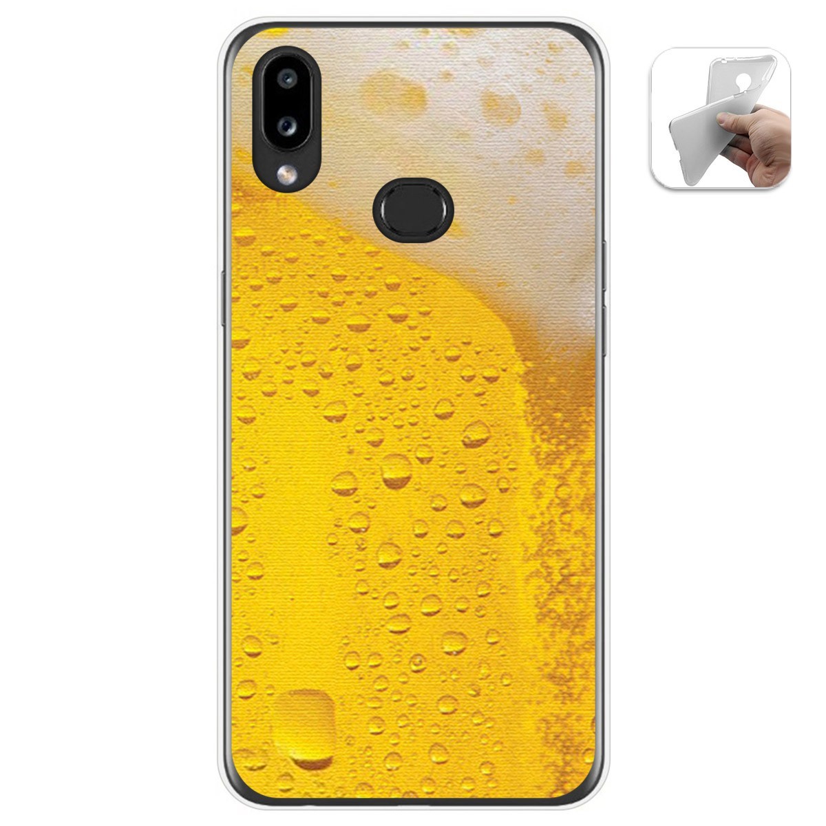 Funda Gel Tpu para Samsung Galaxy A10s diseño Cerveza Dibujos