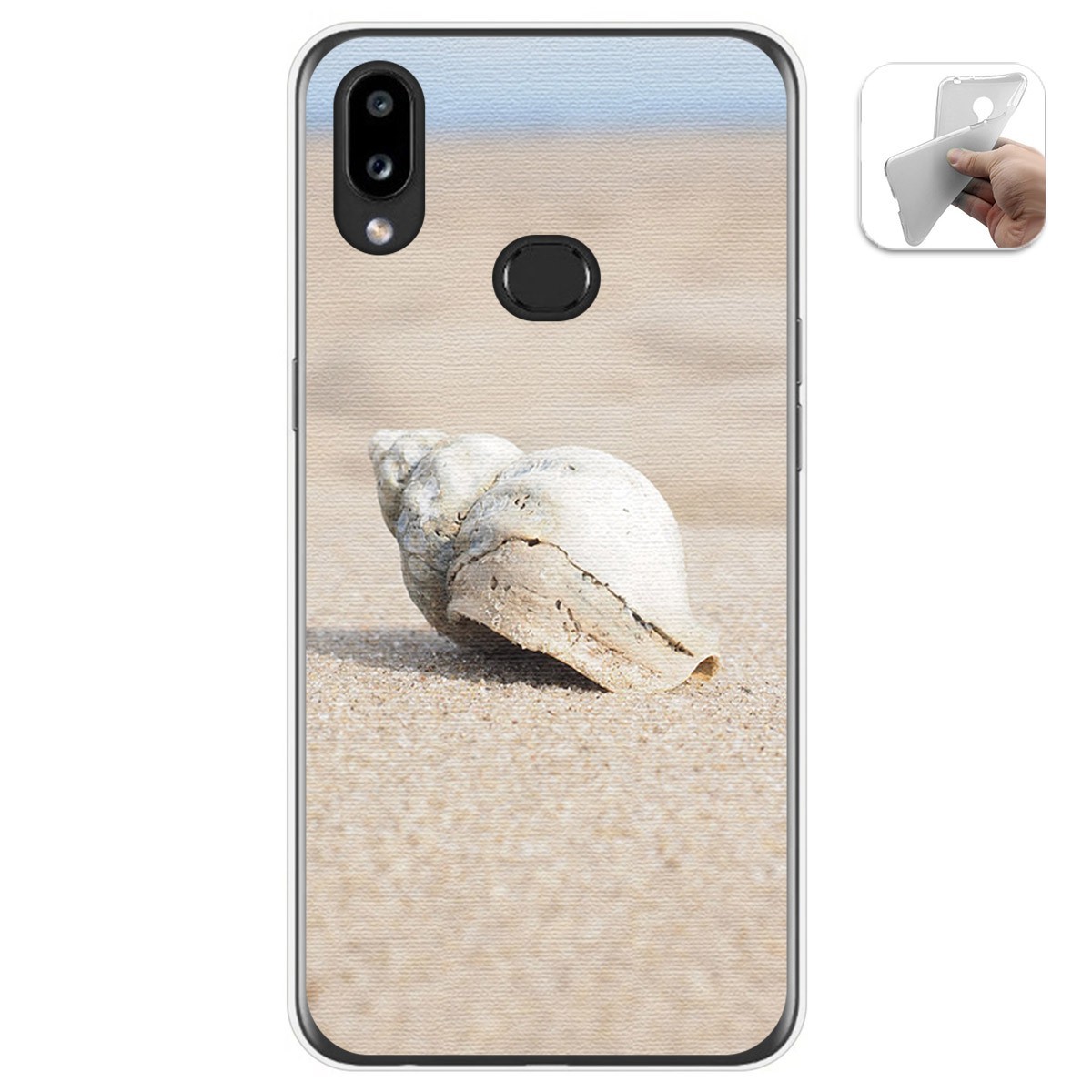 Funda Gel Tpu para Samsung Galaxy A10s diseño Concha Dibujos